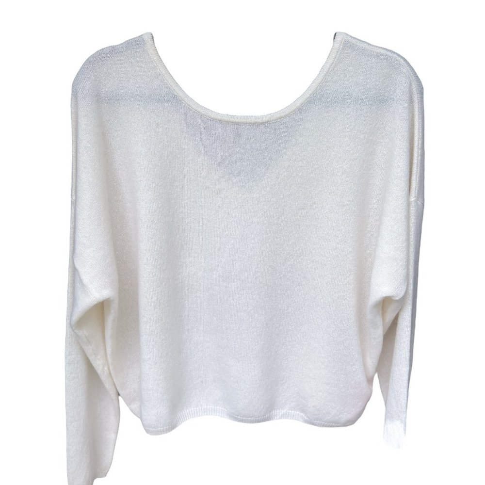 NWT- Crush Cashmere  Nala Sexy Back in Organic White